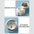 thumbnail image 5 of TACILIP Cups, Portable and Fashionable Stainless Steel Water Cup for Men and Women with Handle Bounce Cover Insulation Cup 450ml, Gift for Women, 5 of 6