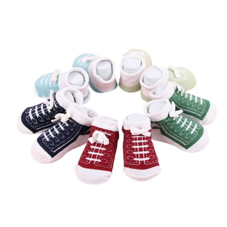 

Cute Newborn Baby Ankle Socks for 0-6 Months Unisex Baby Girls Boys Cotton Socks 5 Pairs/Set