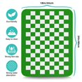 thumbnail image 5 of Green White Checkered Farmhouse Dish Drying Mat Absorbent Drying Mat for Kitchen Counter Folding Coffee Bar Mat for Shop Counter 18x24 Inches, 5 of 7