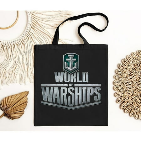 vintage World Of Warships Logo 2282183 S to Made in the USA Tote Bag-TH21670