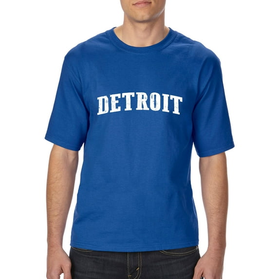 Artix - Big Men's T-Shirt, up to Tall Size 3XLT - Detroit