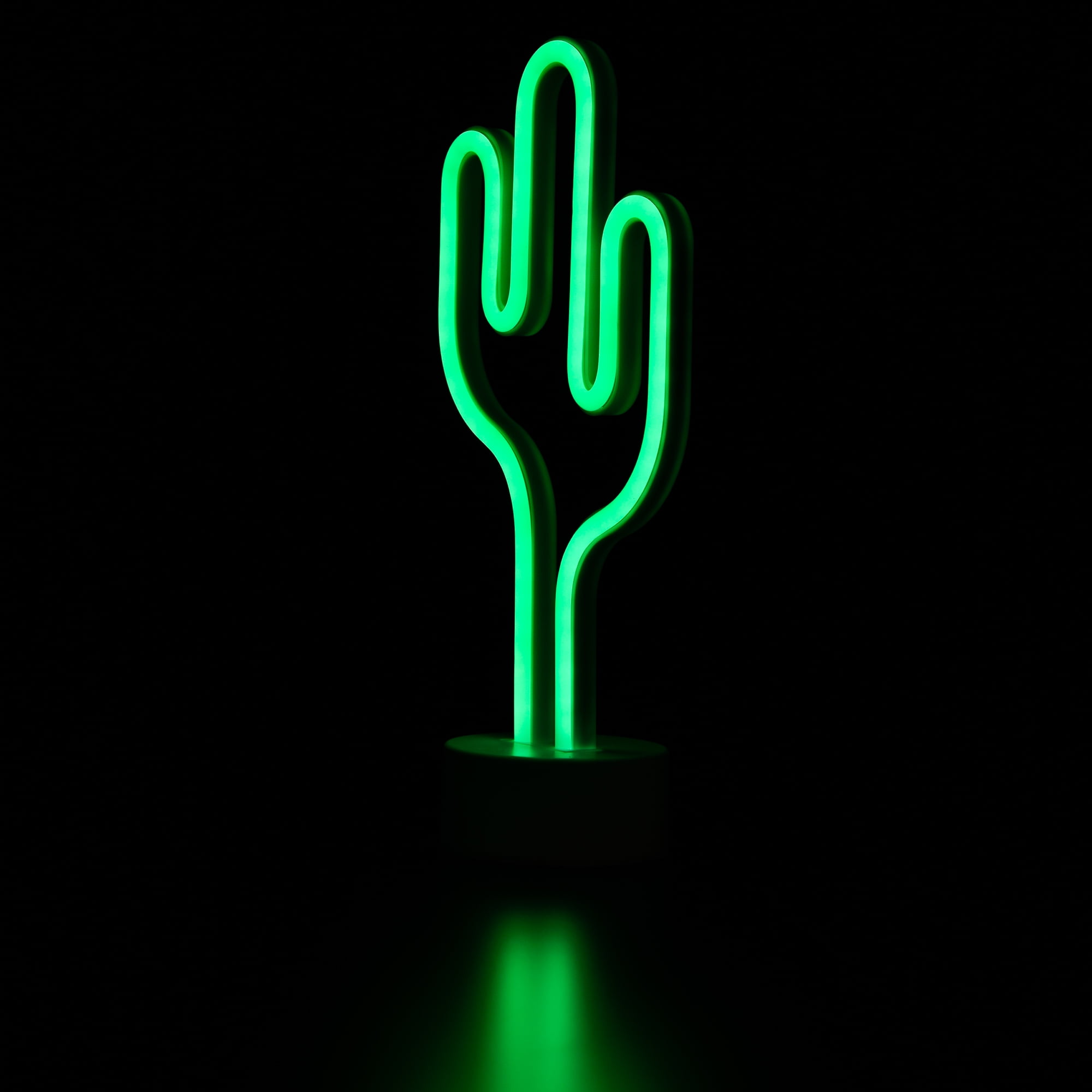 Northlight LED Cactus Neon Table Light - 11.5 inch - Green, Size: 11.5 inch H x 5.75 inch W x 3.25 inch D