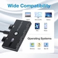 thumbnail image 2 of Concentrador USB C 10 Gbps para PC y Portátil Compatible Carga y Monitor, 2 of 6