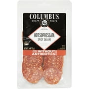 COLUMBUS Sliced ABF Hot Sopressata Salame, 3 oz