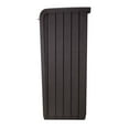 thumbnail image 2 of Keter Copenhagen 30-Gallon Resin Wood Plank-Style Trash Can, Brown, 2 of 11