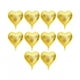 thumbnail image 2 of Globo decorativo, 10 piezas, 18 , globo de aluminio plateado con forma de corazón, aspecto llamativo, 2 of 7