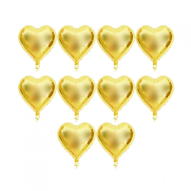 Oubit Helium Ballo,10pcs 18" Heart Aluminum Balloom Decoration Balloon Power Packed Performance