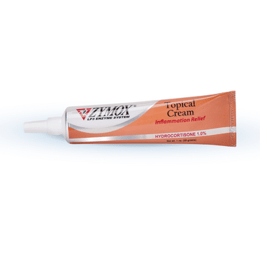 ZYMOX Veterinarian Strength Topical Cream with 1% Hydrocortisone for Dogs and Cats, 1oz
