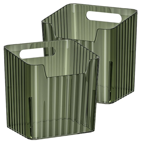 2 Pcs Door Storage Dish Rack over The Sink Kitchen Containers Crate Green