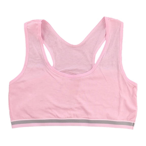 YAYUBA Girls Training Bras,Girls Sports Bra with Removable Pads 7-8 8-10 10-12 Cotton Wireless Training Bras for Girls Crop Vest