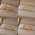 thumbnail image 2 of Womens Adjustable Zircon Ring Copper Jewelry For Women Elegant Sparkle For Daily Wear And Party Accessory Everyday, 2 of 2
