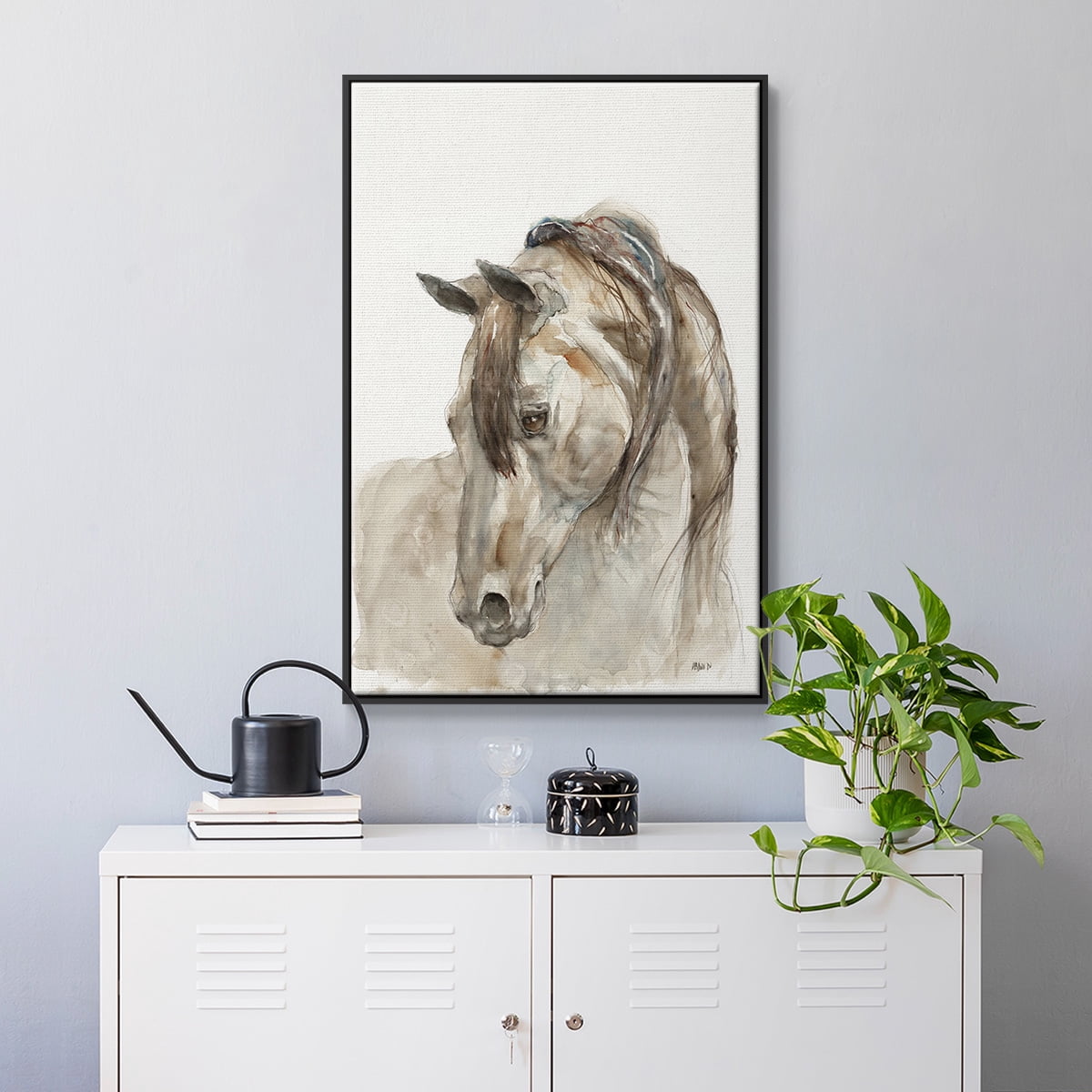 Dream with Me Framed Premium Gallery Wrapped Canvas - Ready to Hang - 25 x 37 - Black Floating Frame