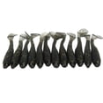 thumbnail image 3 of 12pcs 70mm/2.9g T Tail Soft Bait PVC Paddle Tail Artificial Soft Worm Bait Fishing LureFlash Grey, 3 of 14