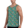 thumbnail image 2 of Easygdp Jungle Animals Men's Tank Top, Sleeveless Muscle T Shirts, Breathable, Quick-Dry, Loose for Gym, Running, Fitness - 4X-Large, 2 of 9