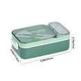 thumbnail image 2 of Microwaveable Compartmentalized Lunch Box for Students and Office Workers - 21x11.5x7cm, BPA-Free Plastic, Multi-Layer Sealing, Soup Container, Eco-Friendly, Ideal for Meal Prep & Food Storage, 2 of 7