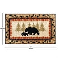 thumbnail image 5 of Flash Furniture Ursus Rectangular Rustic Green, Black, Beige, Brown Area Rug, 2' x 3', 5 of 7