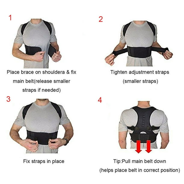 Posture Corrector Back Posture Corrector for Women Men Support Magnetic Back  Shoulder Brace Adjustable Belt SFC 