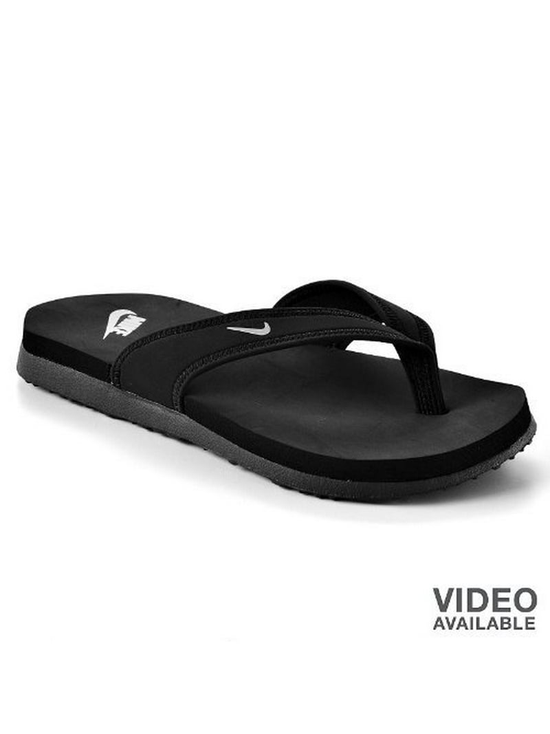 Morgue Nunca Inhibir Womens NIKE Celso South Beach Thong Flip Flop Sandals BLACK (6) -  Walmart.com