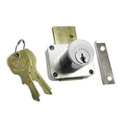 National Lock  .88 In. Cylinder Pin Tumbler Drawer Locks With Key 915 - Dull Chrome