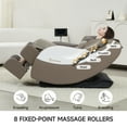 thumbnail image 6 of Real Relax Zero Gravity Full Body Massage Chair Recliner with Heating and Foot Massage, Brown, 6 of 10