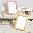 thumbnail image 2 of Bradem Makeup Mirror Desk Mirror,Portable Small Mirror Female Dressing Table Desktop Princess Mirror Bedroom Student Dormitory Desktop Makeup Mirror,Arch/Rectangle Pocket Mirror, 2 of 9