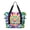 Pink and Green Tie Dye Pattern, variant on Red and Green Tie Dye Pattern Expandable Travel Tote Bag, Luggage Sleeve Travel Bag with Dry Wet Pockets, Tear Resistant Gift Ideas for Work Shopping Travel