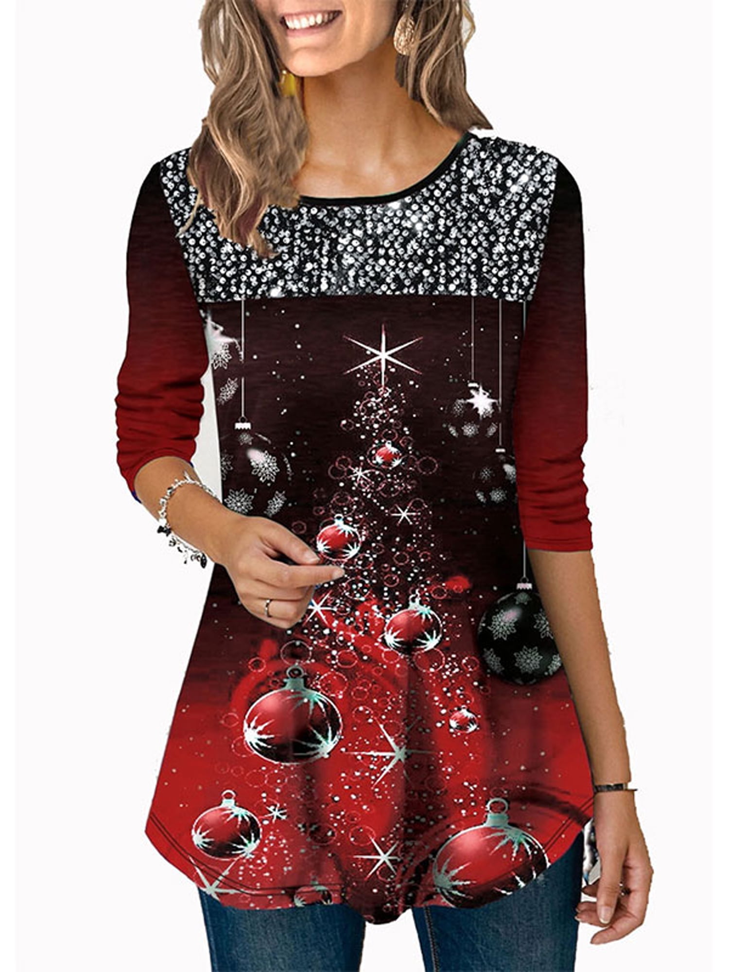 ladies christmas blouses uk
