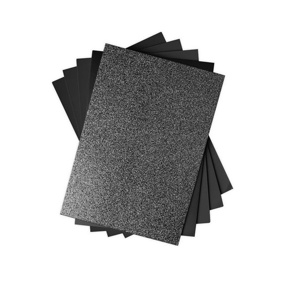 Sizzix Opulent Cardstock, Black, 50 Sheets, 8" x 11 1/2"