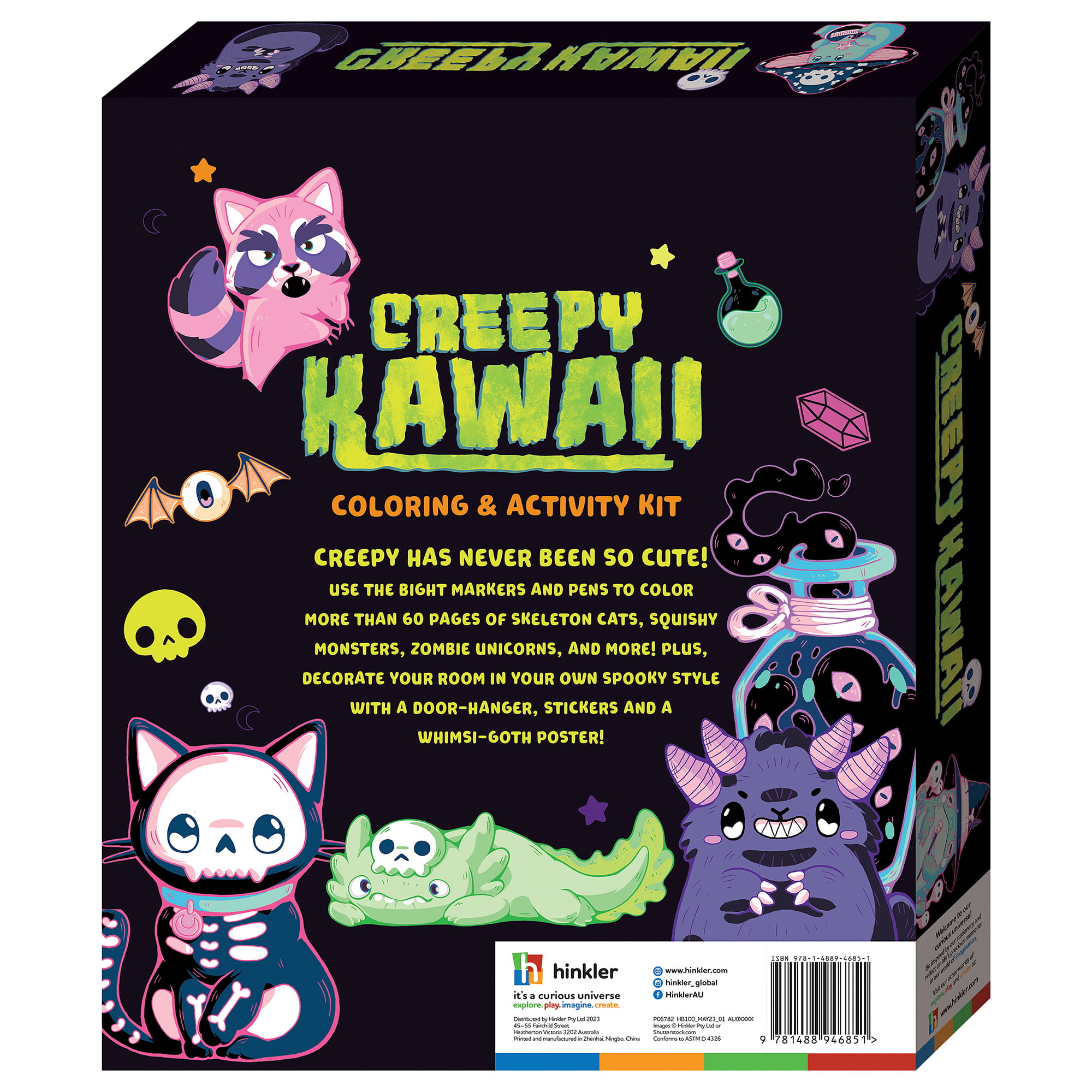 Kaleidoscope Kawaii Snackables Coloring Book Kit
