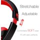 thumbnail image 3 of Auriculares estéreo Rockpapa On Ear para adultos y niños ajustables con graves profundos para MP3/4 DVD Smartphones Laptop Tablet en Carro/Avión Negro/Rojo, 3 of 3