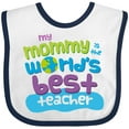 thumbnail image 3 of Inktastic Teacher Mommy for Son Boys or Girls Baby Bib, 3 of 4