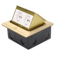 thumbnail image 1 of Pop Up Floor Outlet, Power  Socket High Temperature Resistant Brushed Non Leakage Embedded 2 Position  For Residences, 1 of 8