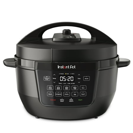 Instant Pot 7.5 Qt RIO Wide Base 7-in-1 Multi-Cooker, Pressure Cooker, Slow Cook & more, Black