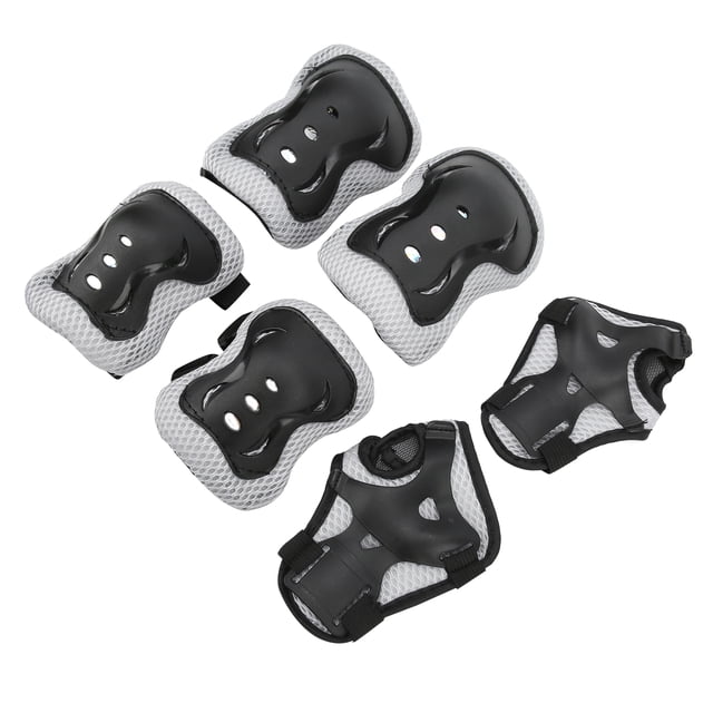 Skateboard Safety Protection Pads,6Pcs Kids Safety Skateboard Knee Pads Elbow Pads Wrist Guards Set Protective Gears Setfor Children Knee Multi-Functional