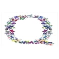 thumbnail image 4 of Letter Q Ceramic Toothbrush Holder, Spring Nature Inspired Font Design Girls Name Initials Playful Bugs Wings, Decorative Versatile Countertop for Bathroom, 4.5" X 2.7", Multicolor, 4 of 4