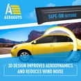 thumbnail image 6 of AEROGUYS Tape-On Window Deflectors Extra Durable Window Visors Rain Guards Fit for Toyota Corolla 2009-2013, Sun Visors, Wind Deflectors, Vent Visors, Car Accessories - 4pcs. AG0115, 6 of 9