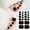 NL-JF-13, variant on Glitter Cat Eye Toe Nail Stickers Full Cover, Gel Nail Wraps Strips Toenail Stickers Colorful Stick Polish Sticker, Toe Nail Polish Strips Stickers for Women Nail Salon Manicure Set - Color#07