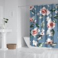 thumbnail image 2 of Waterproof Beautiful Colorful Floral Shower Curtain 72x72 Inch Boho Style Polyester Unique Shower Curtain for Bathroom Hotel Home Decor with 12 Plastic Hooks, 2 of 5