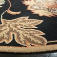 thumbnail image 6 of SAFAVIEH Chelsea Desi Floral Wool Area Rug, Black/Orange, 7'9" x 9'9", 6 of 10