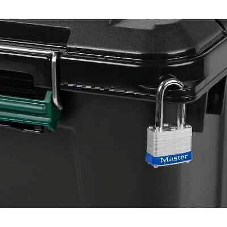 82 Qt. remington Weather Tight Store it all Storage Bin In Black Metal Heavy