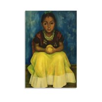 Diego Rivera 《Mexican Woman》 Wall Art Prints Canvas Poster Home Decor Poster Wall Art Hanging Picture Print Bedroom Decorative Painting Posters Room Aesthetic 08x12inch(20x30cm)