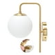 thumbnail image 4 of Lámpara De Pared LED Moderna, Lámpara De Pared De Bola De Cristal Buena Transmisión De Luz Instalación Simple Para El Hogar OTVIAP Nordic Glass Ball LED Wall Light, 4 of 8