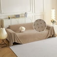thumbnail image 1 of Dark Couch Covers for Sectional Sofa Couch Cover L Shape Couch Covers for Dogs Washable Couch Cover Banket Modern Sofa Slipcovers Super Soft Sofa Towel for Kids Pets ” x ”, 1 of 8