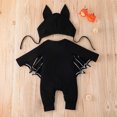 thumbnail image 5 of QISIWOLE Toddler Kids Boys Girls Halloween Fashion Cute Funny Print Bat-sleeve Romper Jumpsuit Hat Suit, clearance under 10, 5 of 9