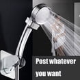thumbnail image 5 of Shower Head Handset Holder Chrome Bathroom Wall Mount Adjustable Bracket, 1pc, 5 of 9
