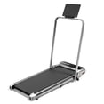 thumbnail image 2 of Walking Pad Treadmill with Handle Bar & 6% Adjustable Incline, Foldable Portable Treadmills for Home Office, Quiet Under Desk Treadmill, Silver, 2 of 11
