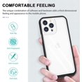 thumbnail image 3 of Case for iPhone 14 Pro Max 5G,Slim Thin Soft TPU Bumper & Hard PC Transparent Back Shockproof Scratch Resistant Protective Phone Case for iPhone 14 Pro Max 5G 2022 6.7 inch (Black), 3 of 14