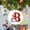 B, variant on EDHITNR 26 Letter Christmas Snowman Pendant, Acrylic Car Pendant Saint, Festive Decorative for Vehicle Home Office Gifts