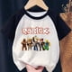 thumbnail image 2 of juego Anime estampado algodón manga corta Top niños hogar camiseta Anime periférico regalos de cumpleaños, 2 of 5