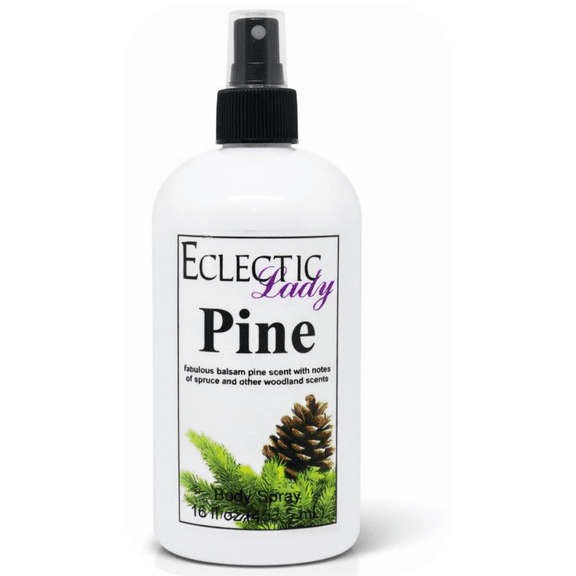 Pine Body Spray, Eclectic Lady, Hydrating Mist, Unisex, 16 oz